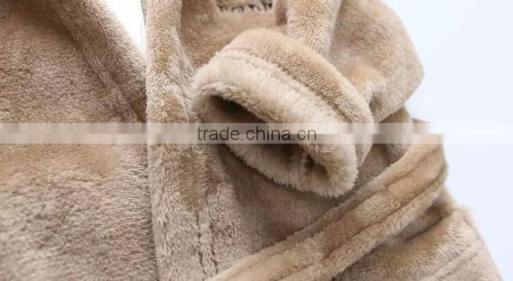 China supplier animal coral fabric kids bathrobe/clothing