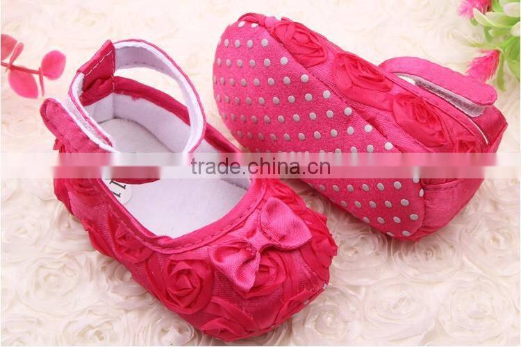 Solid rose baby girls dress shoes