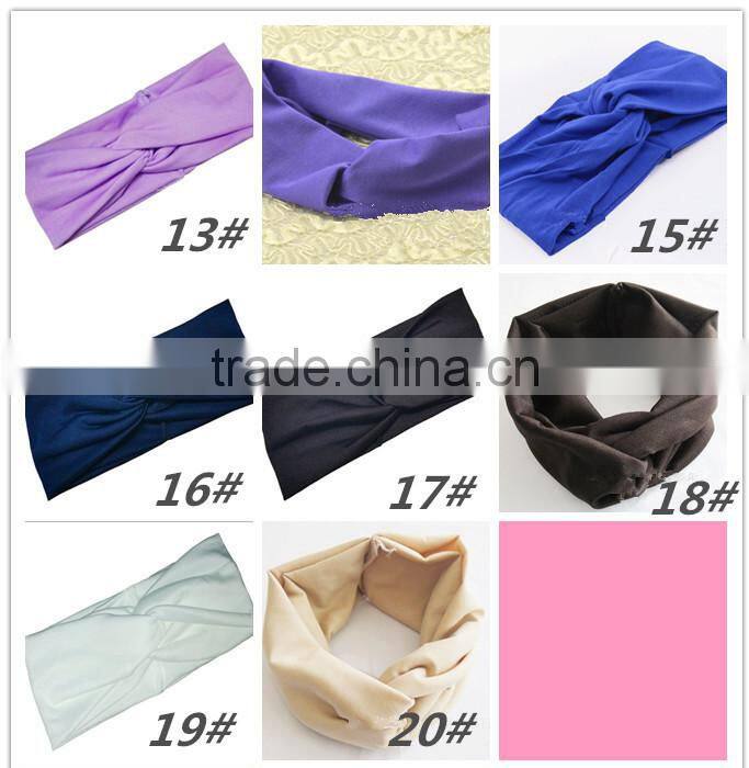 2015 alibaba wholesale knit jersey turban headband