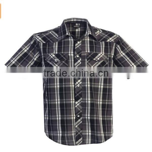 2016 new wholesale Long Sleeve Snap custom mens casual dress shirts