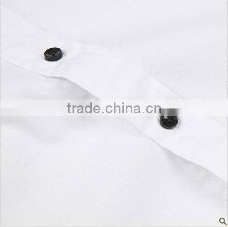 new men's slim fit brand contrast collar button down plain white dress shirt with long sleeves and pocket