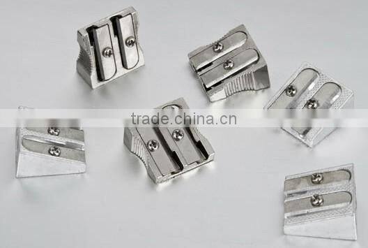 High quality double holes metal aluminium sharpener