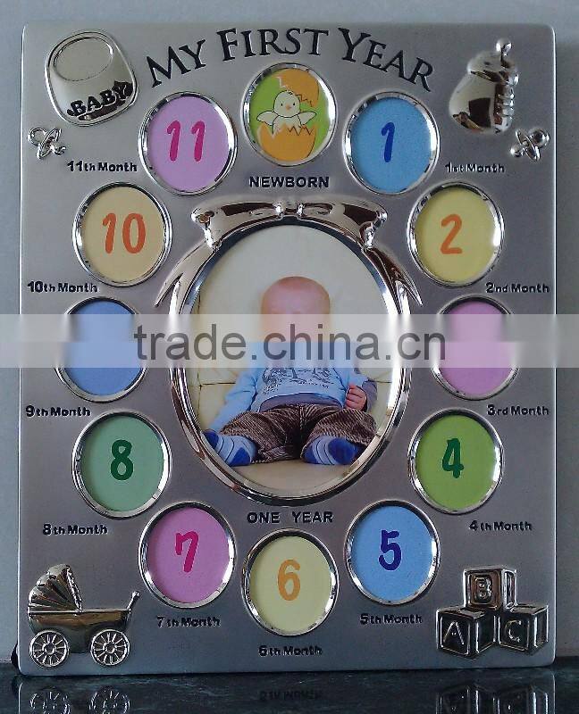 metal family love photo frame