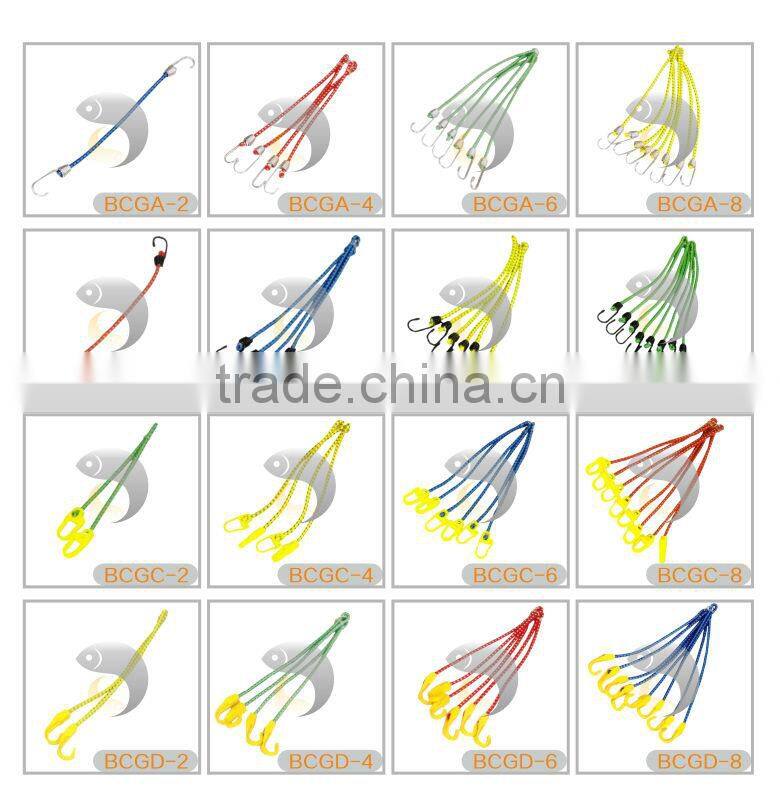 elastic bungee cords with 4 hooks from china manufacturer