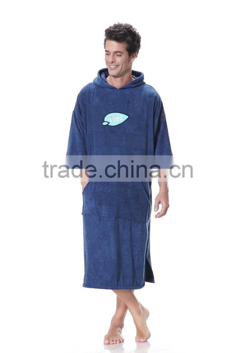 wholesale custom women hooded surf poncho towel