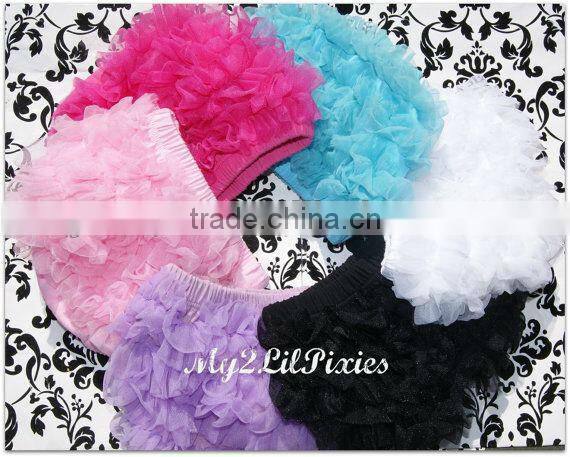 2013Newest!Newborn Baby Chiffon Ruffle Diaper Cover Ruffled Bloomers Lace Panties With Cute Bow Baby Cotton Bloomers For Kids