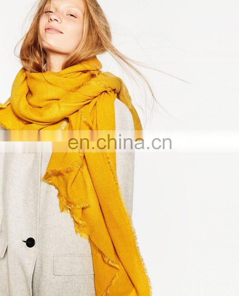 Solid Cashmere Scarf Winter Warm Fashion Scarf