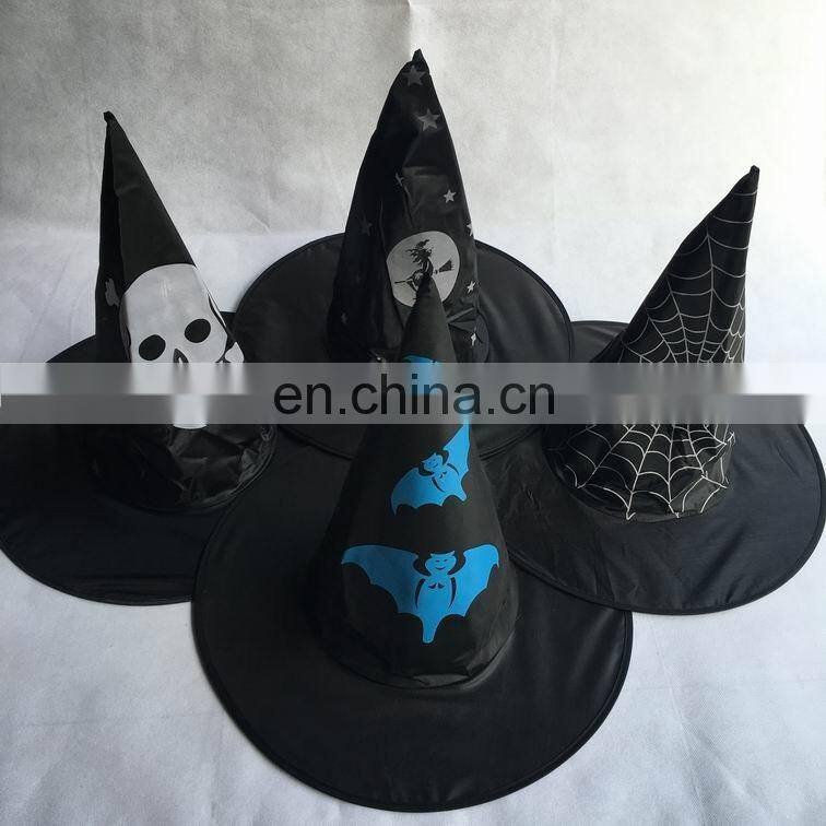 CG-PH177 Organza witch hat pumpkin print