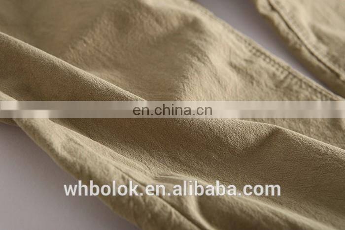 Men's slub cotton pants tapered fit casual pants mens slim fit pants