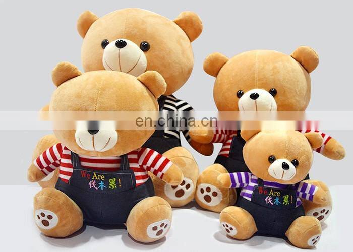 New design OEM soft plush cute bear doll for promotional toy