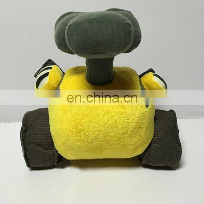 cartoon character wall-E plush car toy yellow robot big eyes