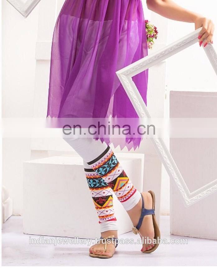 Printed leggings manufacturer, designer leggings exporter,leg-ins wear supplier