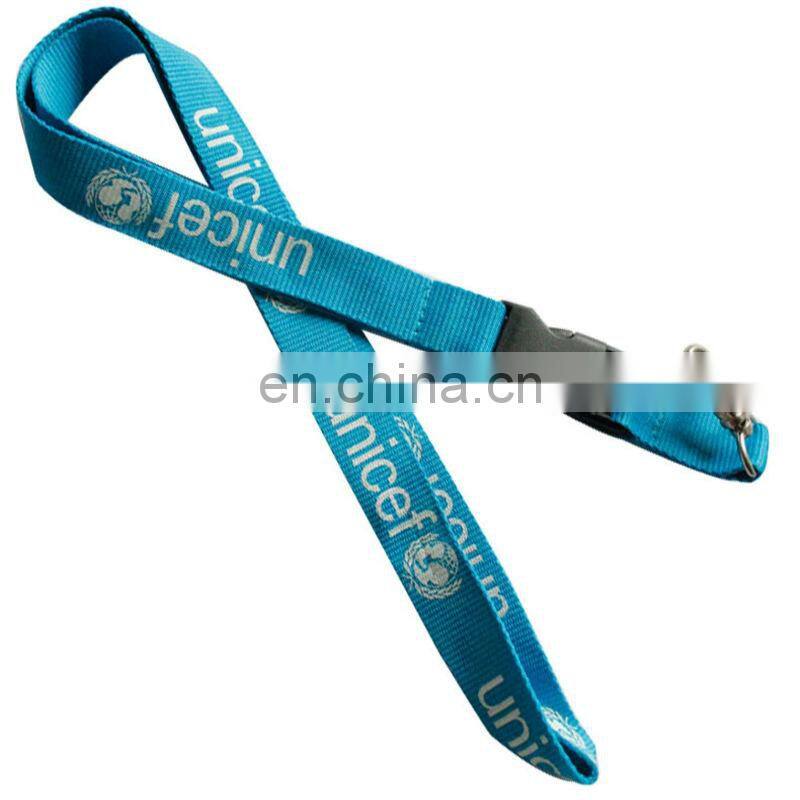 2013 Free customized woven imprinted silk lanyars