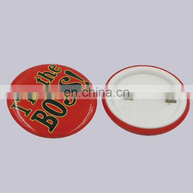 Top Quality Cheap Glossy Type And Circle Shape Custom Multi Size Supply High Definition Printed Logo Tinplate Badge