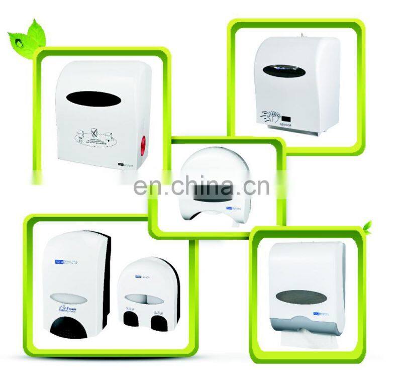 Black jumbo roll hand paper dispenser , hanging bathroom paper towel holder