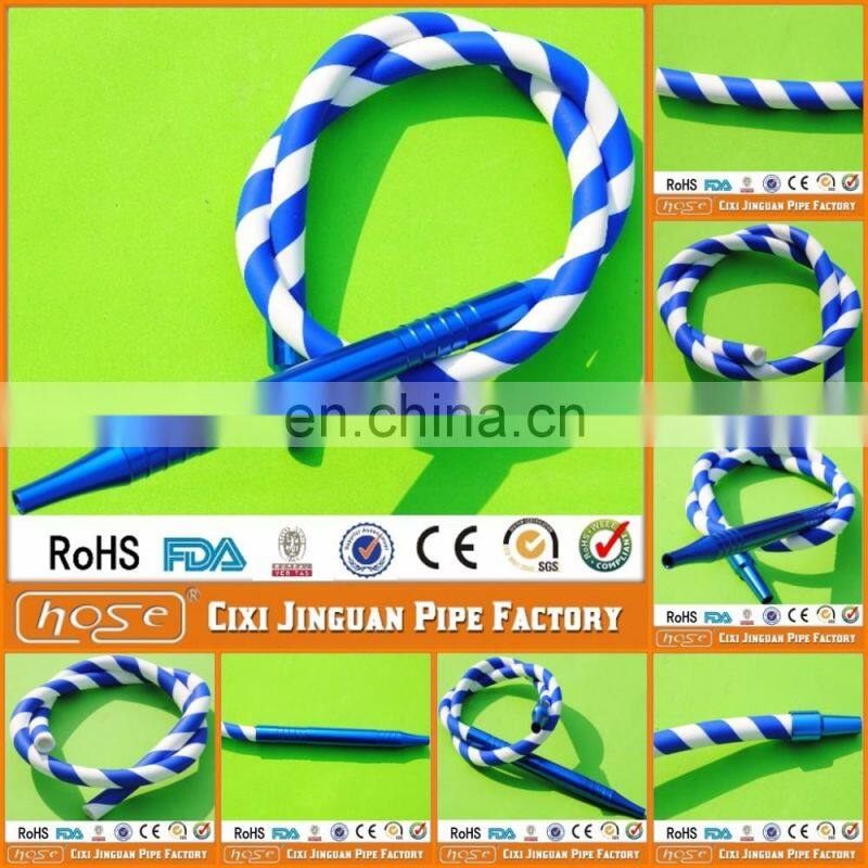 Export England 1.5Meters Food Grade Many Colors Washable Portable Hookah Shisha Pipe Silicone Hose Shisha Silicone Hookah Hose