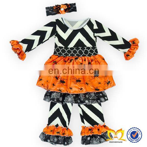 2019 Spring Baby Long Sleeve Shirt Green White Strip Pant Kid Boutique Persnickety Remake Easter Clothes Wholesale Smocked Cloth