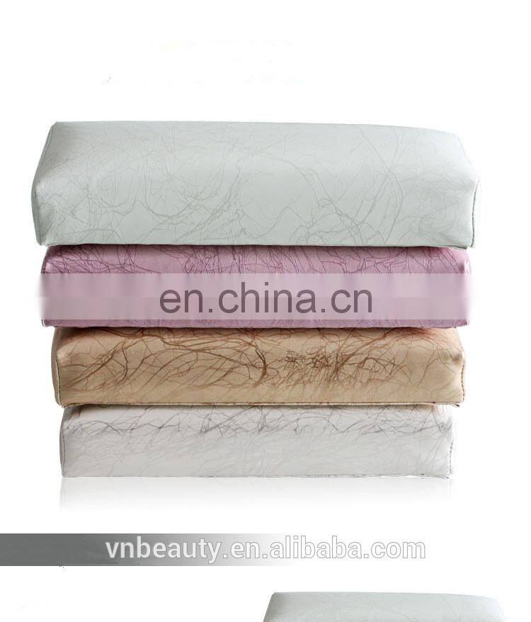 Striped Leather Hand Pillow Salon Soft Rest Cushion Manicure Care Tool