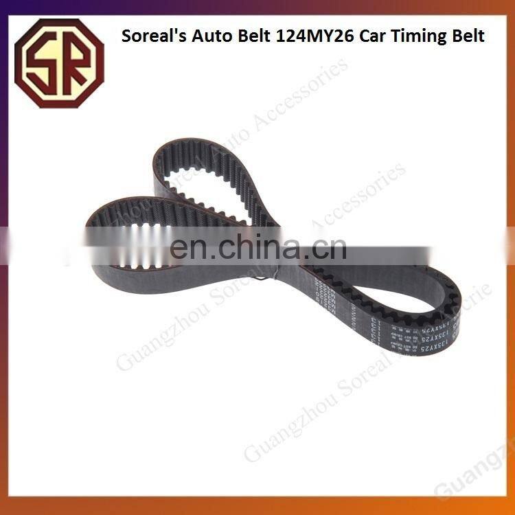 Auto Spare Parts Auto Belt 124MY26 13568-19106 Timing Belt For Japanese Car