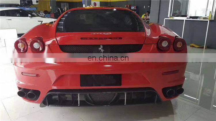 Beautiful carbon fiber HM style body kit for Ferrari F430 front spoiler rear spoiler side skirts and wing spoiler