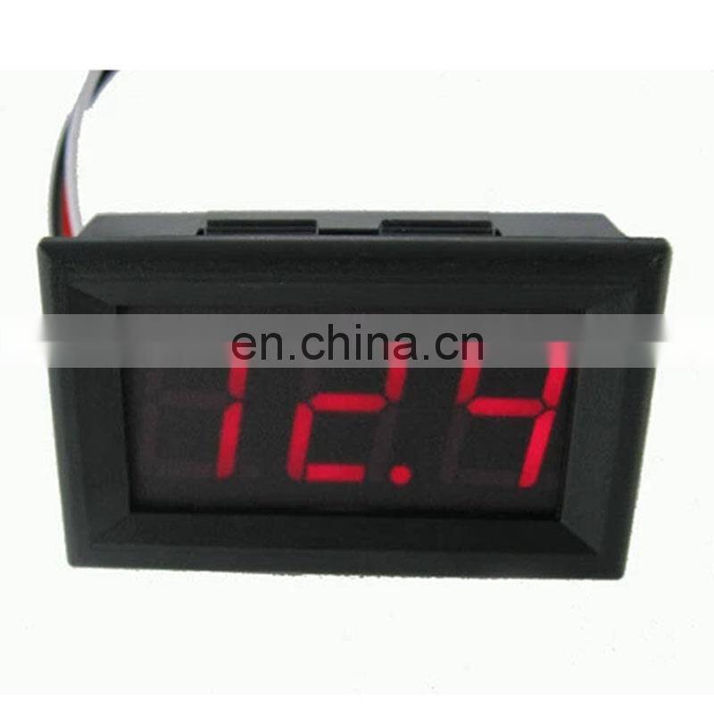 Digital Voltmeter DC 10A Red Blue Green LED Amp Panel Car Current Monitor Tester 4.5-30v Voltage Meter