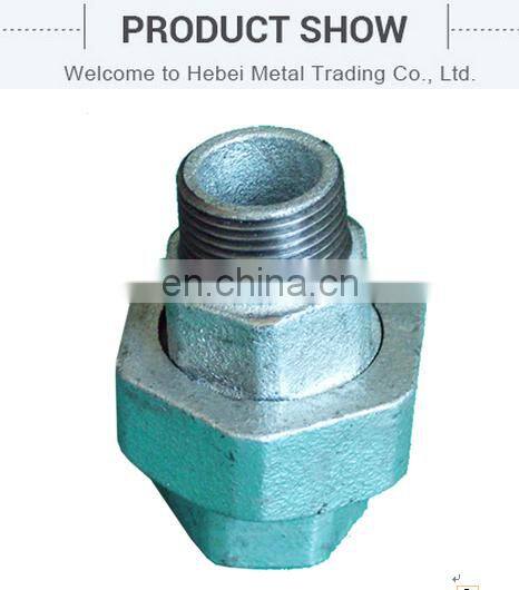 Hydraulic Galvanized Brass Seat Malleable Iron Pipe Fitting Union