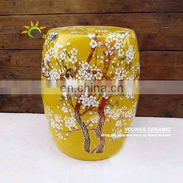 Mix Color Glazed Chinese Garden Ceramic Drum Stool For Retail And Wholesale