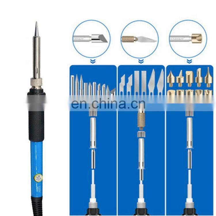 71pcs Wood Burning Pen Kit with Tips Soldering Iron Drawing Templates 18 Colored Pencils