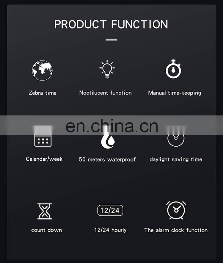 SANDA 9004 Hot Sale High-grade Men Watch Multifunctional Mirage Digital Wristwatch logo watch