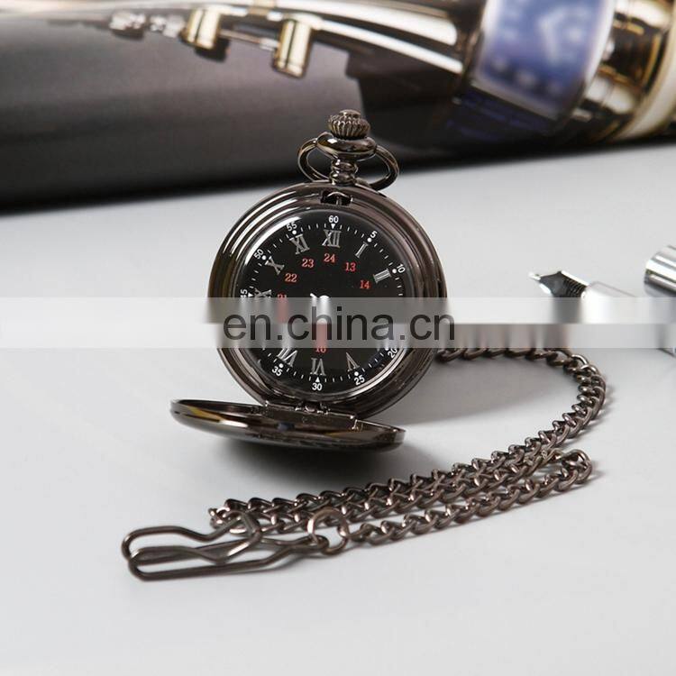 GOHUOS mens antique pocket watch man chain wrist Digital Watch For Men