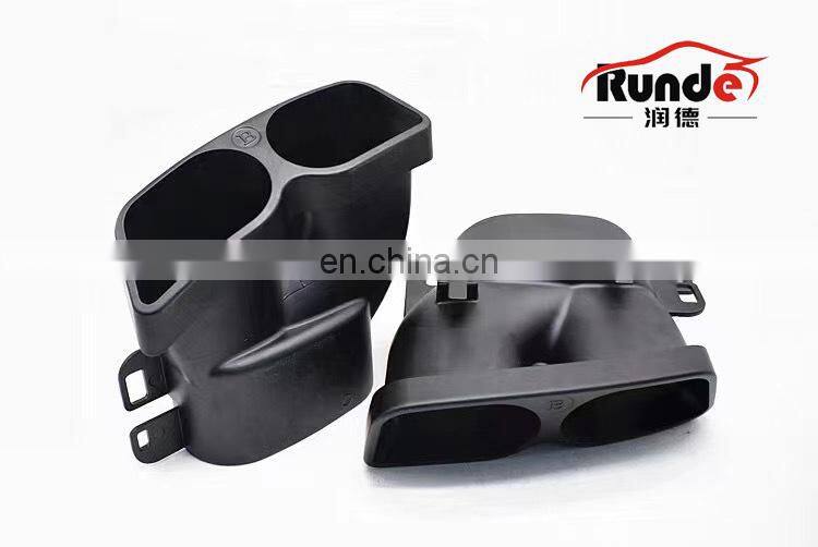 Runde Car Modification Carbon Fiber Material Rear Lip Exhaust For Mercedes-Benz W205 C200 C260 C300 C63AMG rear lip exhaust