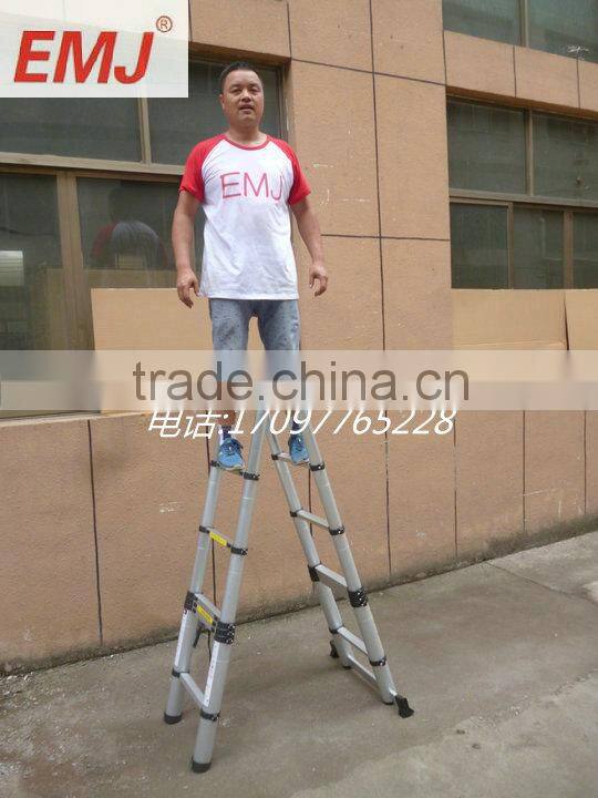 Multi Purpose 4.4m Aluminum Telescopic Extension Ladder