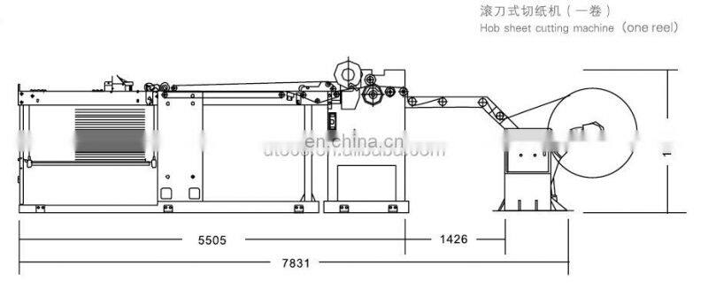 UGM1100 High Speed Servo Motor Automatic Multiple Jumbo Paper Roll Sheeter Cutting Machine