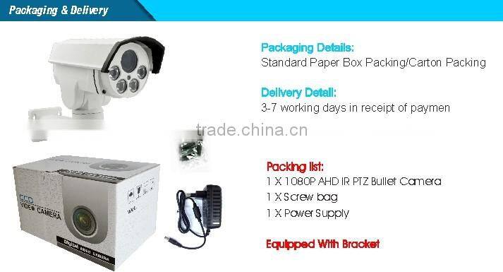 Auto Focal Lens star light 4X Motorized Zoom 2.0MP Full HD 1080P AHD Color IR PTZ Bullet Camera