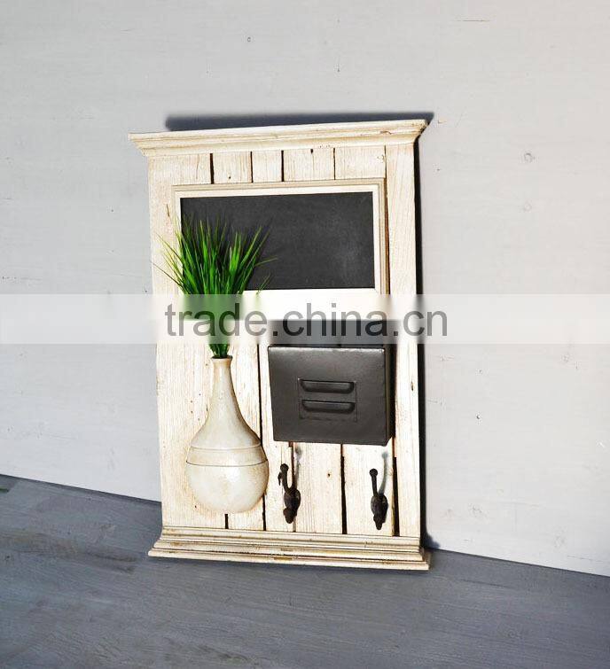 2014 hot sale wholesale wooden wall hanger with vase