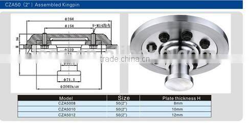 semi trailer 50mm king pin welded king pin China manufacturer