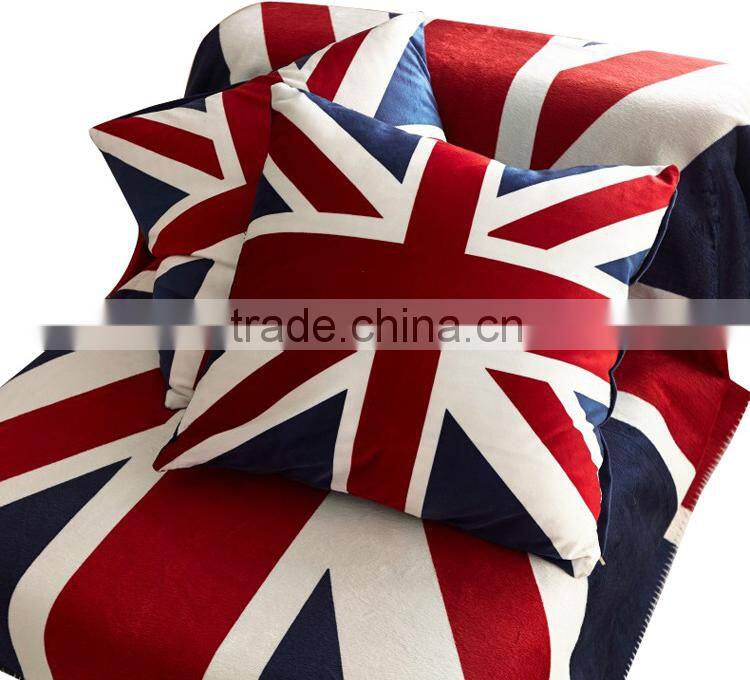 Cotton linen Square The Union Jack British Flag pillow Cover,British Flag pillow Case