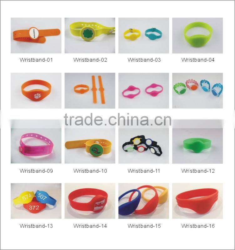 MDW85 Colored Ticket RFID 14443A NFC Wristbands