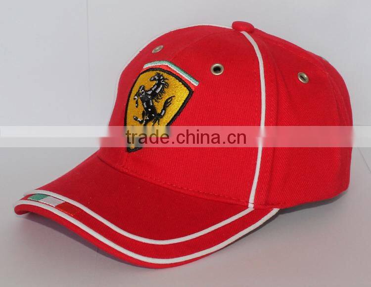 flat short brim 5 panel cap with printing logo