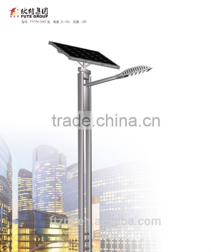 security&reliable solar led street light with galvanized pole