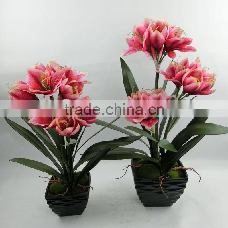 Pure handmade factory direct artificial flower /fake clivia wholesale price