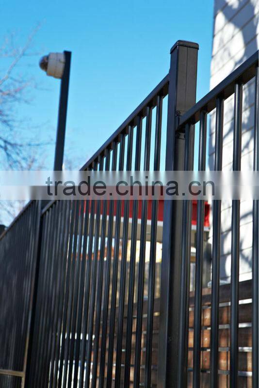 Spear top tubular steel fence panel(manufacturer)