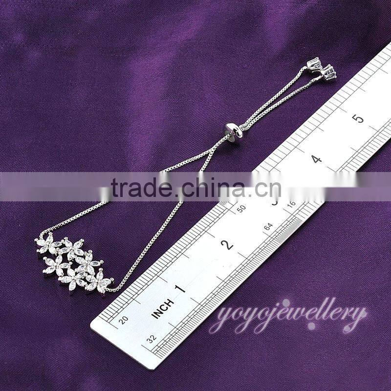 Zircon design stone gold model copper bracelet
