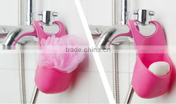 Creative Folding Hanging Silicone Bathroom Kitchen Gadget Storage Box Makeup Organizers Case