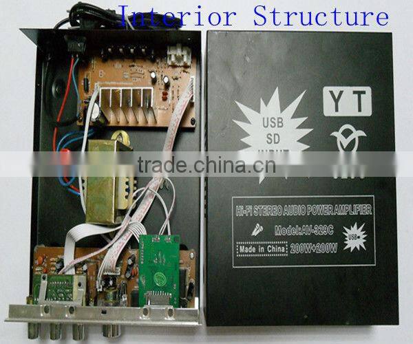 jazz music car amplifier YT-329C support USB/SD