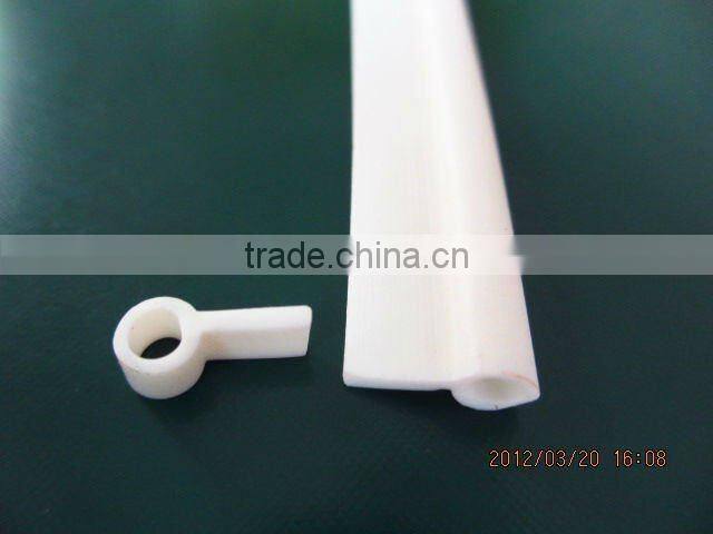 White silicone sealing rubber strip