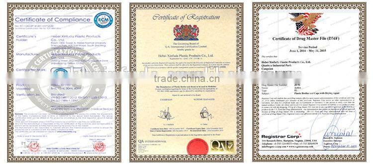 PET CRC Closure Tablet Bottle