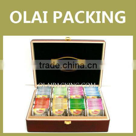 Unpainted Tea Gift Box,Wooden Tea Bag Case,Personalized Tea Bag Box