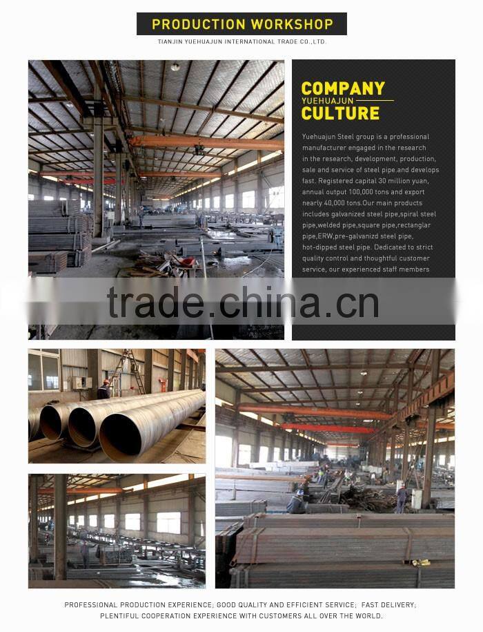 galvanized square rectangular pipe