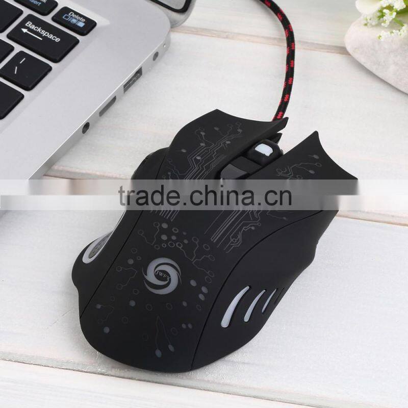 High Quality 5500DPI Optical Colorful Lights Wired Game Gaming Mice Mouse for Laptop PC New Arrival